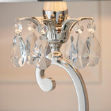 Oksana Nickel Medium Table LampWith White Shade - Interiors 1900 63518