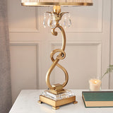 Oksana Antique Brass Medium Table Lamp With Beige Shade - Interiors 1900 63523