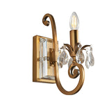 Oksana Antique Brass Single Wall Light - Interiors 1900 UL1W1B