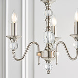 Polina 3 Light Nickel Finish Chandelier  - Interiors 1900 LX124P3N