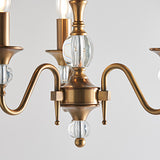 Polina 3 Light Antique Brass Finish Chandelier  - Interiors 1900 LX124P3B