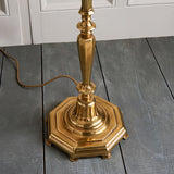 Asquith Solid Brass Floor Lamp With Beige Shade - Interiors 1900 63791