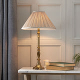 Asquith Solid Brass Table Lamp With Beige Shade - Interiors 1900 63796