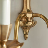 Asquith Solid Brass Twin Wall Light - Interiors 1900 ABY1002W