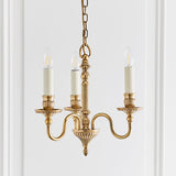 Fitzroy Solid Brass 3 Light Chandelier - Interiors 1900 ABY133P3
