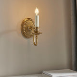 Fitzroy Solid Brass Single Wall Light - Interiors 1900 ABY133W