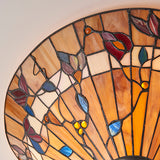 Bernwood Medium Flush Tiffany Ceiling Light  - Interiors 1900 63948