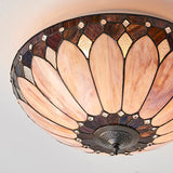 Brooklyn Large Flush Tiffany Ceiling Light - Interiors 1900 63973