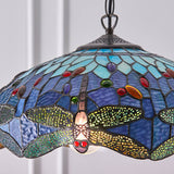 Dragonfly Blue Medium Tiffany Pendant - Interiors 1900 64080