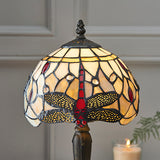 Dragonfly Beige Mini Tiffany Table Lamp  - Interiors 1900 64087