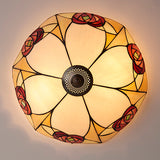 Ingram Large Flush Tiffany Ceiling Light - Interiors 1900 64182