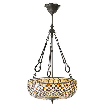 Mille Feux Large Inverted Tiffany Pendant - Interiors 1900 64277