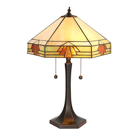 Nevada Medium Tiffany Table Lamp  - Interiors 1900 64286
