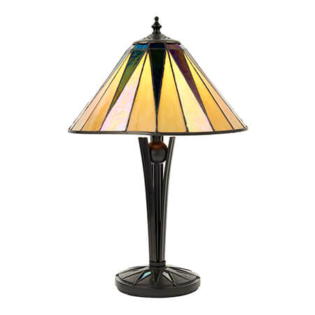 Dark Star Small Tiffany Table Lamp - Interiors 1900 70367