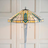 Lloyd Tiffany Floor Lamp with Aluminium Base - Interiors 1900 70663