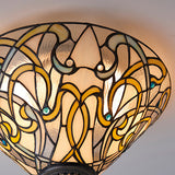 Dauphine Medium Flush Tiffany Ceiling Light - Interiors 1900 70700