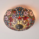 Sullivan Medium Flush Tiffany Ceiling Light - Interiors 1900 70709