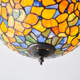 Josette Medium Flush Tiffany Ceiling Light - Interiors 1900 70720
