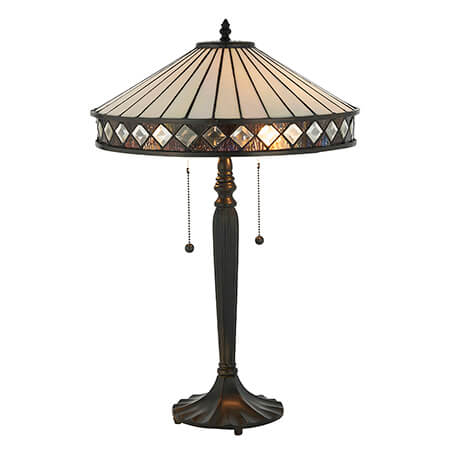 Fargo Medium Tiffany Table Lamp  - Interiors 1900 70935